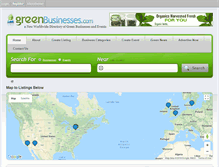 Tablet Screenshot of greenbusinesses.com
